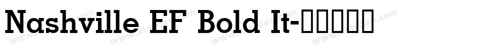 Nashville EF Bold It字体转换